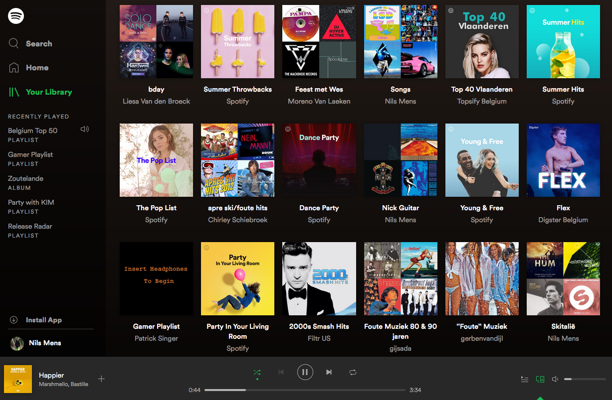 Spotify, un service logiciel d'écoute musicale bien connu.